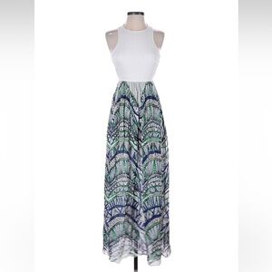 sass & bide White and Green Maxi Dress